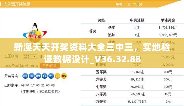 新澳天天开奖资料大全三中三，实地验证数据设计_V36.32.88