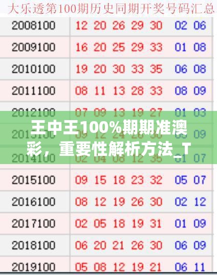 王中王100%期期准澳彩，重要性解析方法_The45.15.100