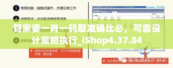 管家婆一肖一码取准确比必，可靠设计策略执行_iShop4.37.84