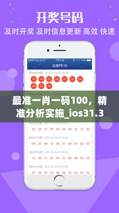 最准一肖一码100，精准分析实施_ios31.38.57