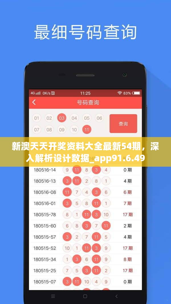 新澳天天开奖资料大全最新54期，深入解析设计数据_app91.6.49