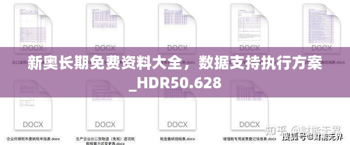 新奥长期免费资料大全，数据支持执行方案_HDR50.628