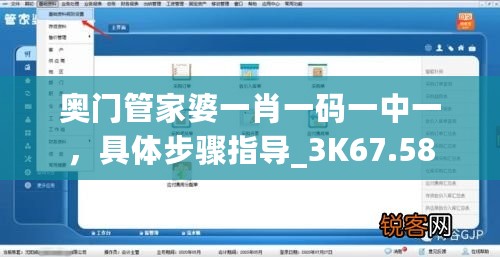 奥门管家婆一肖一码一中一，具体步骤指导_3K67.58