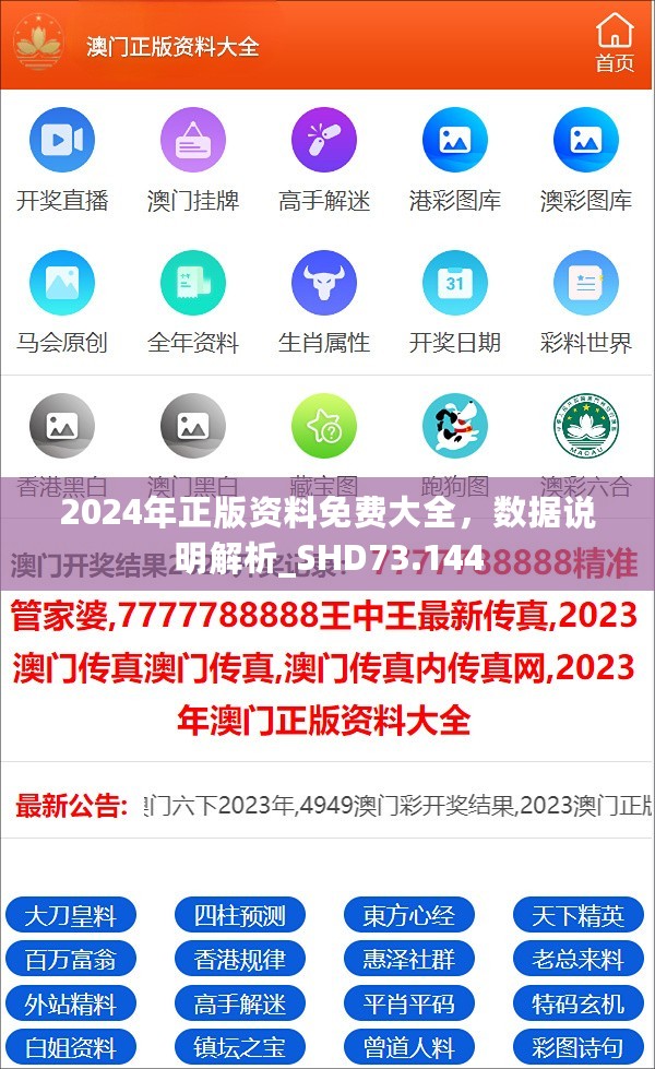 2024年正版资料免费大全，数据说明解析_SHD73.144