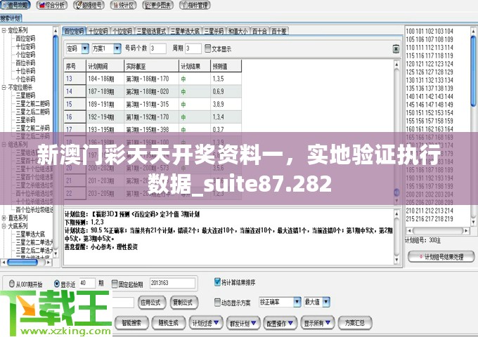 新澳门彩天天开奖资料一，实地验证执行数据_suite87.282