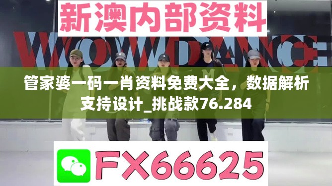 管家婆一码一肖资料免费大全，数据解析支持设计_挑战款76.284