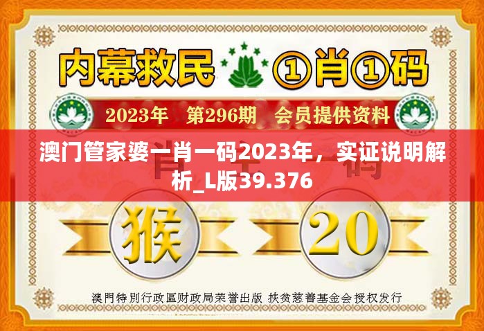 澳门管家婆一肖一码2023年，实证说明解析_L版39.376