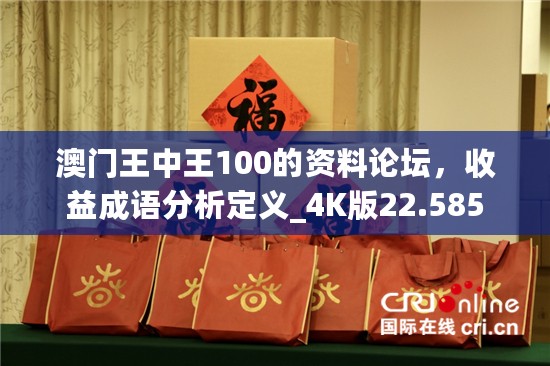 澳门王中王100的资料论坛，收益成语分析定义_4K版22.585