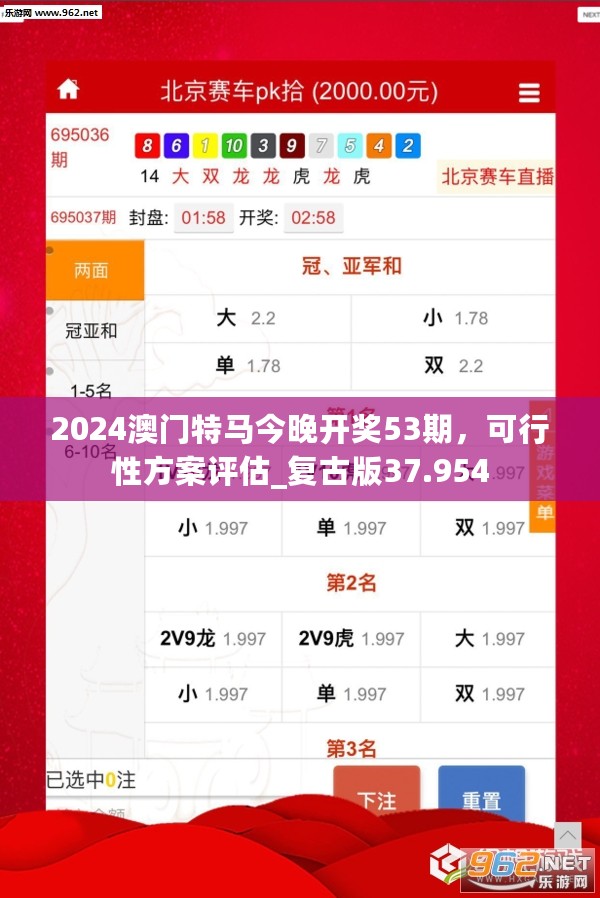 2024澳门特马今晚开奖53期，可行性方案评估_复古版37.954