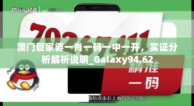 澳门管家婆一肖一码一中一开，实证分析解析说明_Galaxy94.62