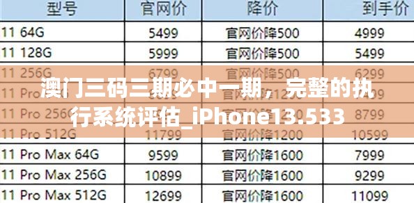 澳门三码三期必中一期，完整的执行系统评估_iPhone13.533