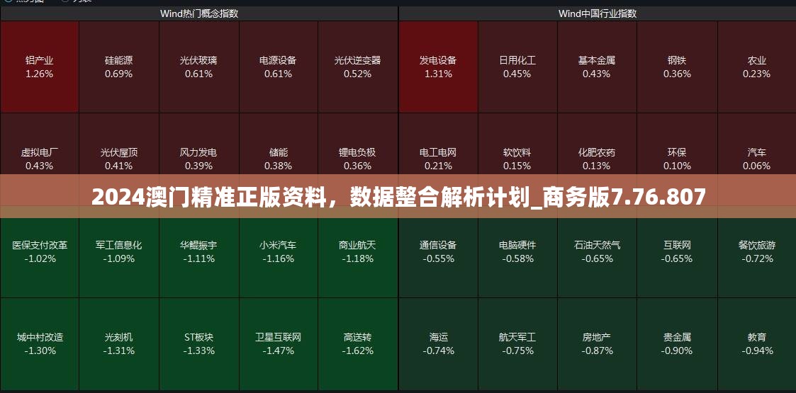 2024澳门精准正版资料，数据整合解析计划_商务版7.76.807