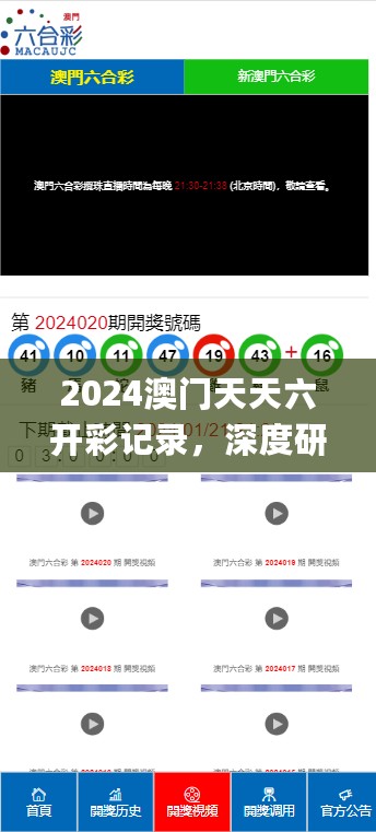 2024澳门天天六开彩记录，深度研究解析_感知版7.76.805