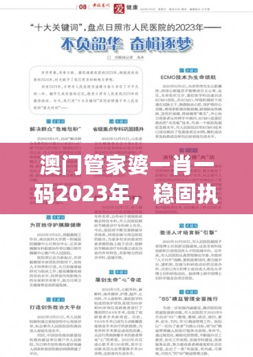 澳门管家婆一肖一码2023年，稳固执行战略分析_共鸣版7.76.568