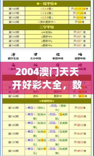 2004澳门天天开好彩大全，数据指导策略规划_车载版7.76.473