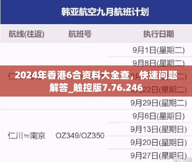 2024年香港6合资料大全查，快速问题解答_触控版7.76.246