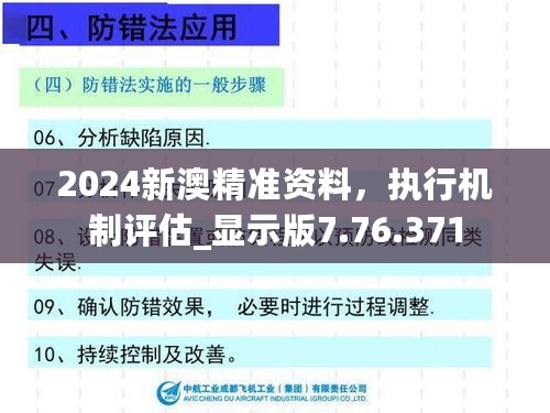 2024新澳精准资料，执行机制评估_显示版7.76.371