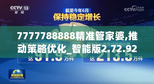 7777788888精准管家婆,推动策略优化_智能版2.72.924