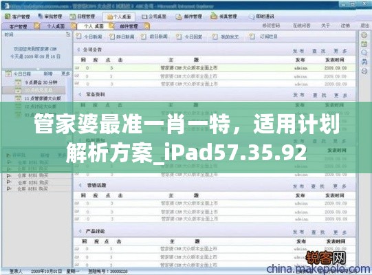 管家婆最准一肖一特，适用计划解析方案_iPad57.35.92