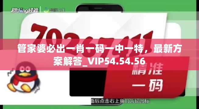 管家婆必出一肖一码一中一特，最新方案解答_VIP54.54.56