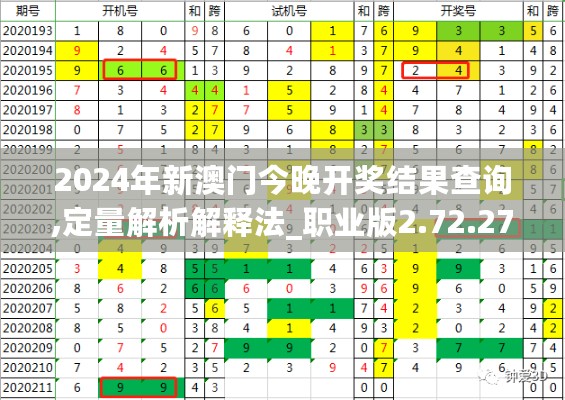 2024年新澳门今晚开奖结果查询,定量解析解释法_职业版2.72.277