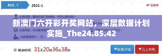 新澳门六开彩开奖网站，深层数据计划实施_The24.85.42