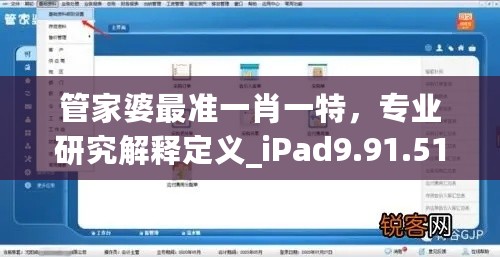 管家婆最准一肖一特，专业研究解释定义_iPad9.91.51