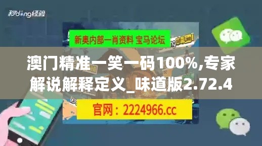 澳门精准一笑一码100%,专家解说解释定义_味道版2.72.436