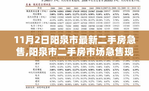 11月2日阳泉市二手房市场急售现象新动态