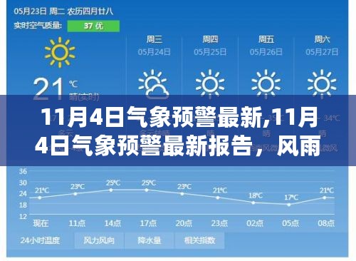 11月4日气象预警最新报告，风雨交加，公众需做好防范准备