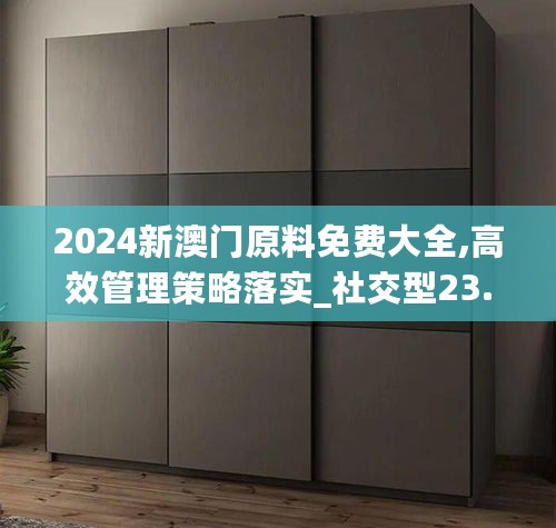 2024新澳门原料免费大全,高效管理策略落实_社交型23.628