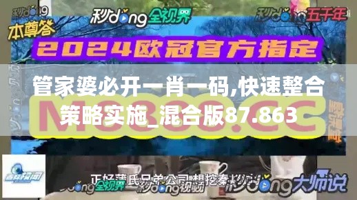 管家婆必开一肖一码,快速整合策略实施_混合版87.863