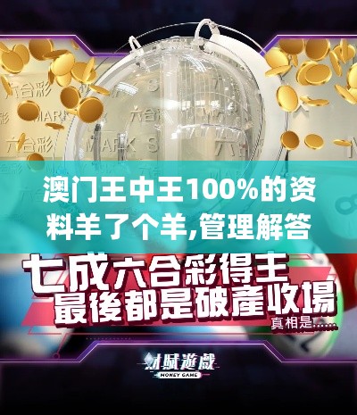 澳门王中王100%的资料羊了个羊,管理解答解释落实_试行版3.109