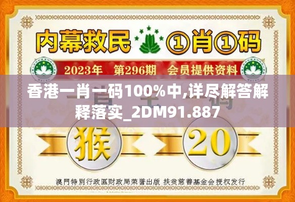 香港一肖一码100%中,详尽解答解释落实_2DM91.887