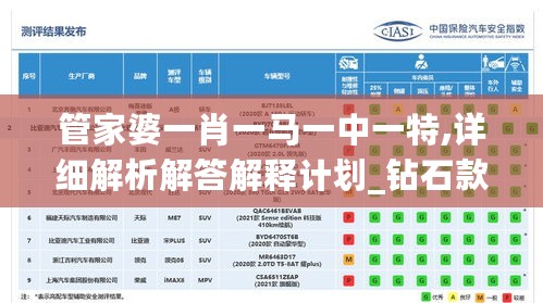 管家婆一肖一马一中一特,详细解析解答解释计划_钻石款6.210