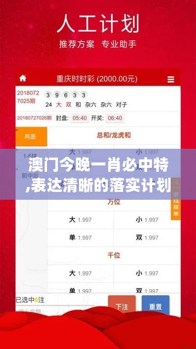 澳门今晚一肖必中特,表达清晰的落实计划_活动版52.645