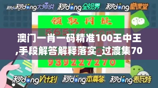 澳门一肖一码精准100王中王,手段解答解释落实_过渡集70.811