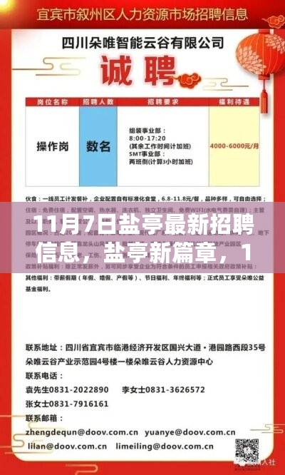 盐亭最新招聘信息揭秘，开启11月7日的求职新篇章