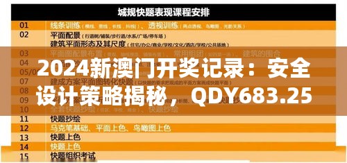 2024新澳门开奖记录：安全设计策略揭秘，QDY683.25版游玩指南