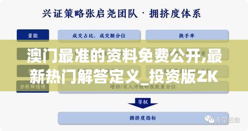 澳门最准的资料免费公开,最新热门解答定义_投资版ZKH341.4