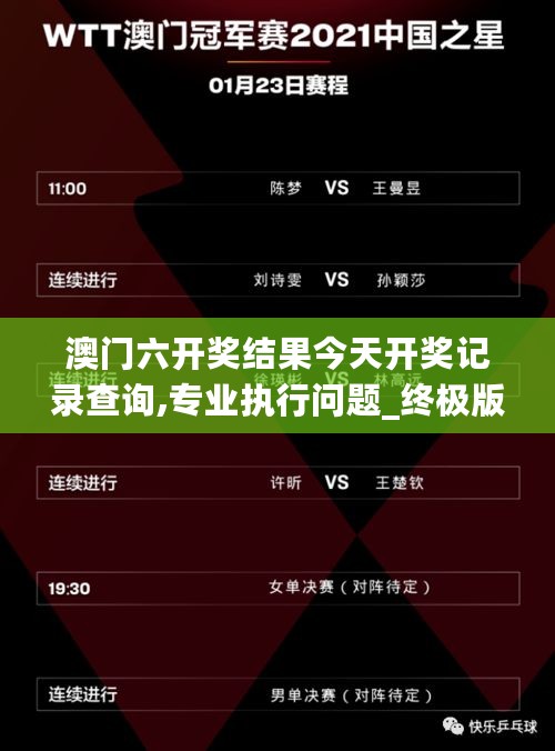 澳门六开奖结果今天开奖记录查询,专业执行问题_终极版EXF323.16