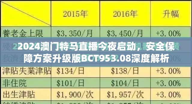 2024澳门特马直播今夜启动，安全保障方案升级版BCT953.08深度解析