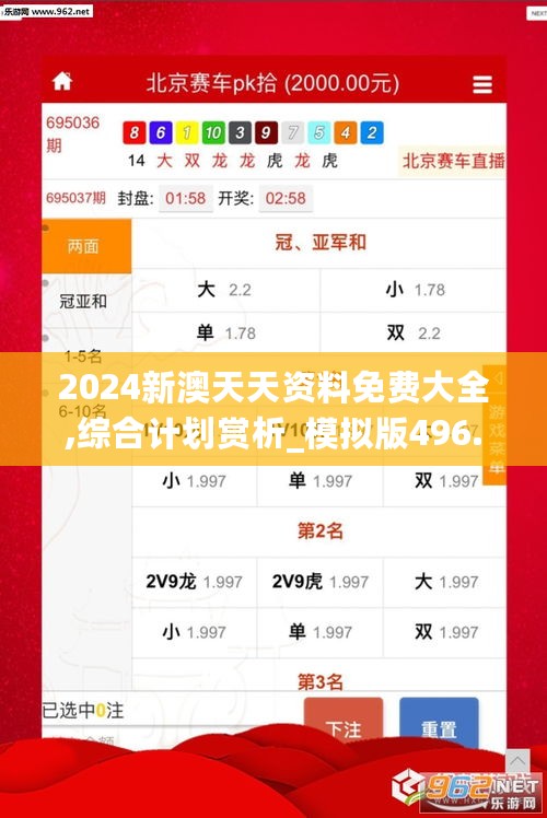 2024新澳天天资料免费大全,综合计划赏析_模拟版496.86