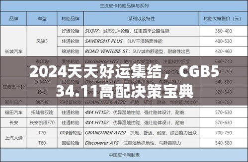 2024天天好运集结，CGB534.11高配决策宝典