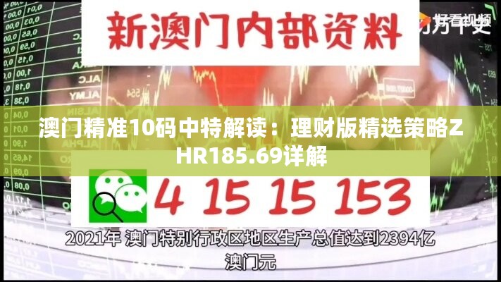 澳门精准10码中特解读：理财版精选策略ZHR185.69详解