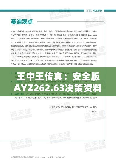 王中王传真：安全版AYZ262.63决策资料落实指南