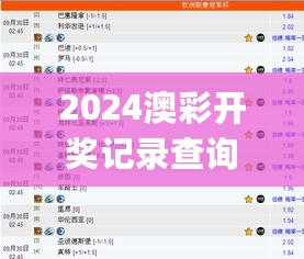 2024澳彩开奖记录查询表,全面解答解析_四喜版WHB343.66