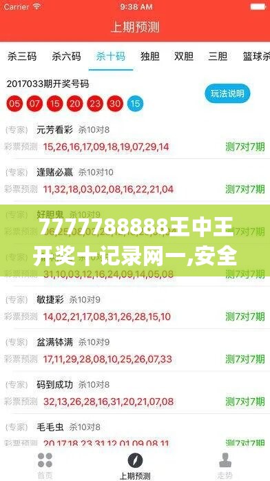 7777788888王中王开奖十记录网一,安全评估策略_自在版VHE140.01