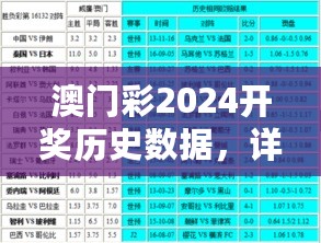 澳门彩2024开奖历史数据，详尽解读与预测版OZE702.98