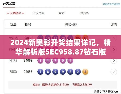 2024新奥彩开奖结果详记，精华解析版SEC958.87钻石版